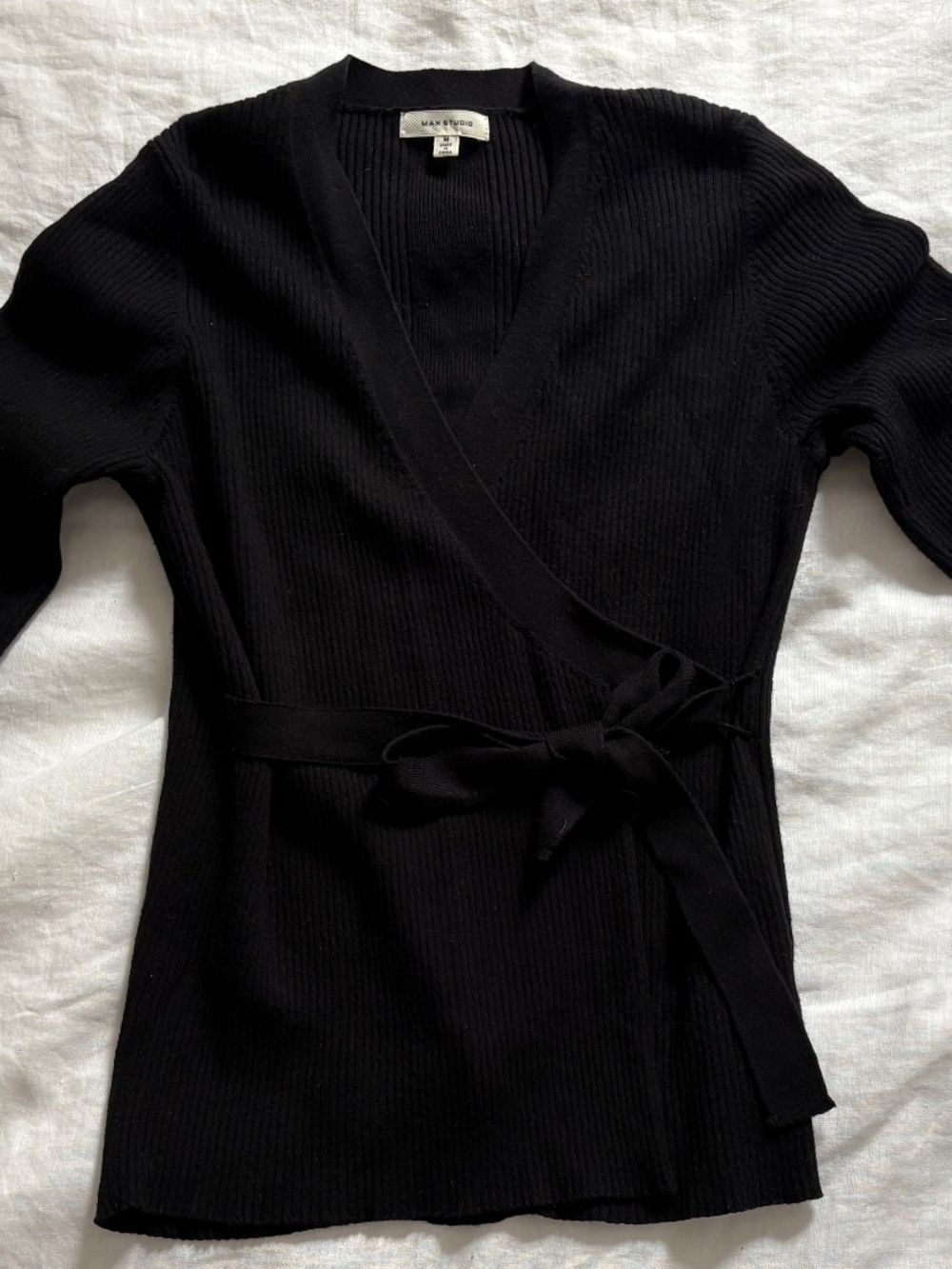 Black wrap top